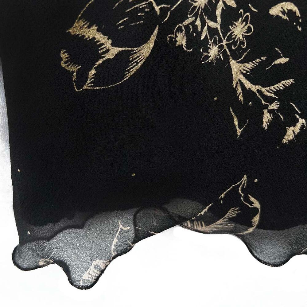 Jonathan Martin 100% Silk Floral Top Size Medium - Picture 8 of 11